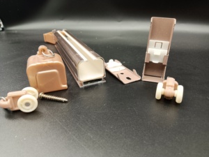 F004 Usine En Gros 1M à 6.7M Carré Rideau Poteau Dent Blanc champagne Coulissant En Aluminium Rideau <span class=keywords><strong>Rail</strong></span> <span class=keywords><strong>Rail</strong></span> - Product Image 5