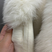 Manteau en cachemire à col en fourrure de renard de haute qualité Jancoco, manteau en laine fait main double face pour femmes