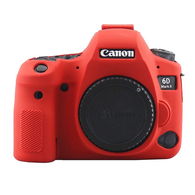 YEAH 6D Mark II Silicone Case, Camera Housing Cage Protective Cover Skin for Canon EOS 6D Mark II
