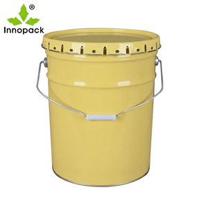 Seaux en métal ronds vides de 5 gallons, 19L, 20L, 25L pour produits chimiques, peinture, essence, encre - Product Image 1