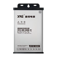 XRF-400B-12 IP62 Alimentation économique étanche à la pluie 12V 33A 400w Ac à Dc Led Driver Transformer pour l'éclairage Led et l'enseigne