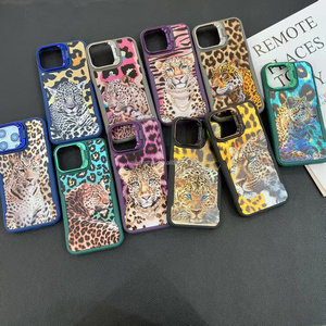 เคสโทรศัพท์ TPU ลายเสือดาวพิมพ์เลเซอร์สำหรับ <span class=keywords><strong>Vivo</strong></span> Y15/Y17/Y12/U3X/Y3 2-in-1ใหม่2025 - Product Image 2