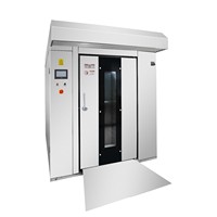 Four rotatif diesel professionnel en acier inoxydable épaissi à 16 plateaux pour divers produits de boulangerie