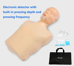 CPR cardiopulmonary hồi sức mô phỏng bức tượng bán thân y tế mannequin sơ cứu đào tạo thở nhân tạo cao su - Product Image 4
