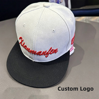 Topi Baseball Snapback OEM ODM Logo Kustom, Model Flat Bill Terstruktur, Streetwear untuk Remaja