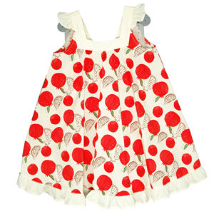 Heißer Verkauf Sommerliches ODM-Service Mädchen Prinzessinnenkleid mit Blumenschleife 100% Baumwolle für Kinder - Product Image 6