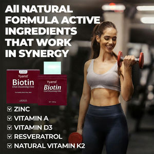 OEM/ODM Formule entièrement naturelle éclaircissante pour la peau, anti-rides, bandes orales de biotine, vitamines à dissolution rapide, dose personnalisée pour adultes - Product Image 4