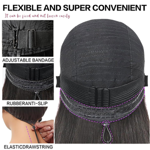 Peluca Bob de cabello humano de 12 pulgadas, pelucas sin pegamento, cabello humano prearrancado precortado 5*5 HD, pelucas frontales de encaje para mujeres, densidad 150% corta - Product Image 4