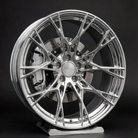 Velg Tempa Chrome Ringan Model Terbaru Custom 5x108 5x112 5x114.3 5x120 untuk BMW M3 M4 M5 Audi RS3 RS5 Mercedes Benz Porsche
