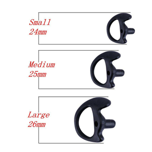 Moldes de oreja suaves EAL-08 para auriculares de radio, repuesto para kits de audio con tubo de bobina acústica, accesorio para auriculares - Product Image 3