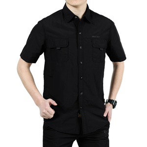 กางเกงขาสั้นแขนสั้นผู้ชาย DFT0301 สีกากี ดำ เขียว กรมท่าเข้ม สำหรับชุดยูนิฟอร์ม - Product Image 5