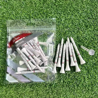 Tees de golf durables en bambou biodégradable, Tees Step, Équipement de golf écologique en vrac, Options de tees naturels, 15 kg, Fournisseur en gros