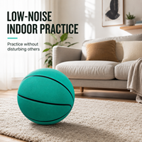 Ballon de basket silencieux d'entraînement intérieur de marque Elite Zhejiang, taille 7, 29,5 pouces, mousse PU 340g, toucher doux, faible bruit