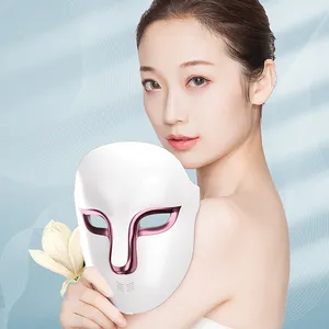 LED maskesi cilt bakımı 3 modu işık terapi Led yüz maskesi Led ışık makineleri ev kullanımı yüz yüz güzellik maskesi