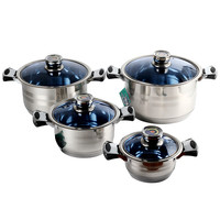 23-teiliges Edelstahl-Kochgeschirr-Set, modern, luxuriös, antihaftbeschichtet, induktionsgeeignet