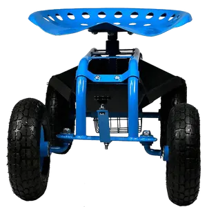 Siège de tracteur à roulettes réglable pour le jardin, chariot de jardinage, scooter, avec molette, livraison gratuite