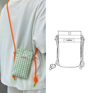 Custom Fashionable Cute <b>Mini</b> Crossbody Canvas Gift Shopping Cotton <b>Tote</b> <b>Bag</b> with Zipper Closure for Mobile Phone Shoulder Use - Product Image 1