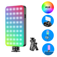 Lumière de remplissage LED RGB portable 3000mAh D10S pour téléphone portable, caméra, conférence, maquillage, vidéo, vlog