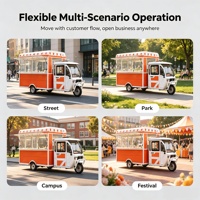 Camion de cuisine mobile avec cuisine complète, remorque alimentaire électrique à vendre, entreprise de restauration de rue