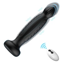 Großhandel Silikon-Erotikspielzeuge Ferngesteuerter Vibrierender Analplug für Anale Penetration Prostatamassage Lieferant