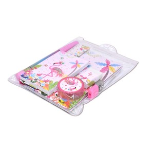 Set di diari con lucchetto 6 in <span class=keywords><strong>1</strong></span> per ragazze con penna, righello, temperamatite, diari e <span class=keywords><strong>regali</strong></span> per bambini dai 6 agli 8 anni - Product Image 4