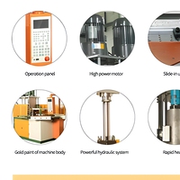 Machine de moulage par injection automatique électrique verticale pour leurres de pêche souples en plastique, équipement de fabrication d'appâts