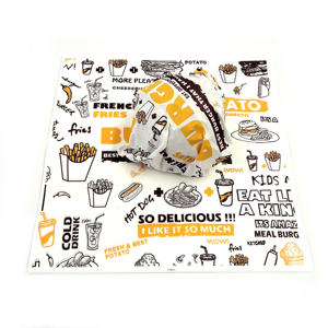 Food Grade Custom logo Printed Wax <b>Paper</b> Grease Proof Sandwich <b>Paper</b> - Product Image 5