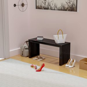 AJUNION 35 pouces bambou <span class=keywords><strong>bois</strong></span> <span class=keywords><strong>salle</strong></span> à manger <span class=keywords><strong>banc</strong></span> cuisine Table <span class=keywords><strong>banc</strong></span> entrée étagère à chaussures <span class=keywords><strong>banc</strong></span> pour salon couloir chambre <span class=keywords><strong>salle</strong></span> <span class=keywords><strong>de</strong></span> <span class=keywords><strong>bain</strong></span> - Product Image 4