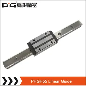 High Accuracy Square/flange Steel Bearing Linear Guide 55mm With Sliding Rail 1000mm For Milling Machine