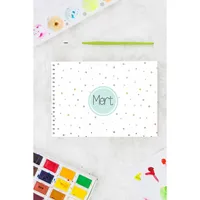 Carnet de dessin miniature personnalisé blanc A4 à spirale pour peinture, papier à dessin, couverture en papier, cadeaux, promotions, logo imprimé
