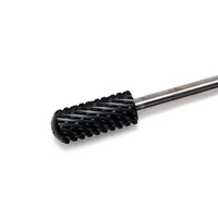 Fournitures professionnelles pour ongles, embout de sécurité pour ongles rond petit noir XC 5,35 mm, embouts de perceuse à ongles en carbure de tungstène, embouts pour gel polish, manucure