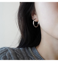 Pendientes de Aro con Círculos Geométricos, Joyería de Moda para Mujer, Uso Diario, Regalo para Fiesta o Boda, Estilo Minimalista Moderno