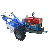 Tracteur de marche Diesel de haute qualité, 2 roues de 10 cv/tracteur agricole de champ de riz à bas prix