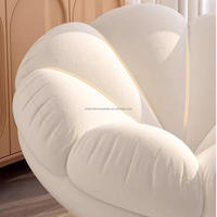 Canapé sectionnel moderne en forme de citrouille Fauteuil pouf en tissu confort ultime pour le salon Loisirs paresseux
