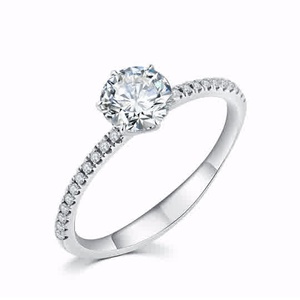 Venta al por mayor de joyería fina de moda de las mujeres de compromiso del anillo de bodas con circón para ocasiones especiales - Product Image 1