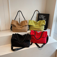 Nouveau Sac à Bandoulière Messager Grande Capacité en Nylon Style Coréen 2025 pour Femmes, en Polyester, Idéal pour Étudiantes