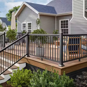 ヴィラガーデンバルコニードライブウェイデッキ階段用ステンレス鋼とアルミニウム手すりカスタムモダンデザイン - Product Image 1