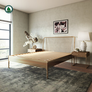 Solid Wood Bed <b>Frame</b> Slatted Base King Size Adult Bedroom Furniture - Product Image 1