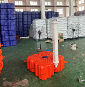 海洋モジュール式HDPEフローティングドックと水ウォークウェイ養殖ケージボート用ポンツーンプラットフォーム - Product Image 5