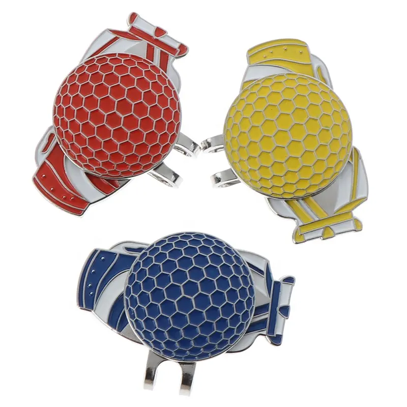 Magnetic Outdoor Metal Golf Marker Supplies Accessories Golf Ball Marker with Magnetic Hat Clip Golf Accessory - Great Gift