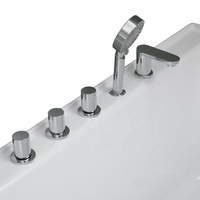 OEM/ODM UPC Vente en gros Baignoire d'angle intérieure en acrylique Baignoire autoportante avec support