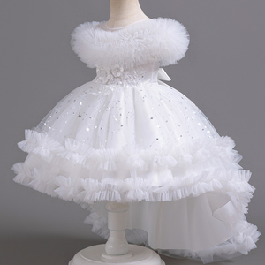Princesse élégante robe formelle filles adolescents enfants mariage robe de fête de noël avec paillettes volants en mousseline de soie pour <span class=keywords><strong>demoiselle</strong></span> <span class=keywords><strong>d</strong></span>'<span class=keywords><strong>honneur</strong></span> - Product Image 6