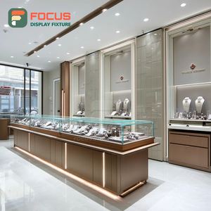 High Visibility Shopping Center Jewelry Showcase Polished Surface Jewelry Shop Display Counter - Product Image 4