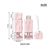 Tube de gloss à lèvres Jinze blanc 2 ml, emballage personnalisé, tube de gloss à lèvres personnalisé