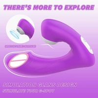 Tragbarer Saugvibrator mit 9 Modi, Brust-Nippel-Klitoris-Stimulator, Silikon G-Punkt Vibrationshöschen, Erwachsenen-Sexspielzeug