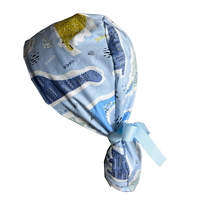 Bonnet de chirurgien personnalisé imprimé avec doublure en satin, ajustable, pour femmes, OEM ODM