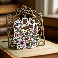 Patch brodé religieux personnalisé, vente en gros de patchs brodés, faible MOQ, patch brodé chrétien pour la décoration religieuse