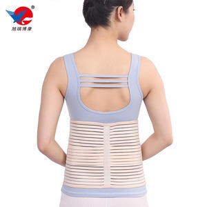 Moldeado integrado, cinturón abdominal largo de doble correa, tela transpirable para fijación externa postoperatoria de mujeres posparto - Product Image 3