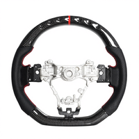 Volant sport en cuir à 3 branches pour Nissan 100 NX 1993-1994, design sportif en fibre de carbone avec LED