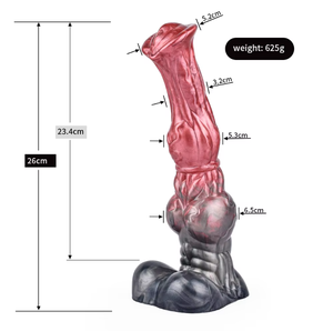 Monster Dier Dikke Fantasie Buitenaardse Paard Geknoopte <span class=keywords><strong>Dildo</strong></span> Met Zuignap Grote Siliconen Anale Plug Voor G-Spot Zacht Voor Vrouwen & Mannen % - Product Image 2